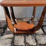 Table basse / d'appoint en bois de plaquage style Art Déco.