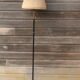Floor lamp brass lacquered metal 1950