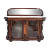 Buffet en verre avec dessus en marbre, France, 1880
