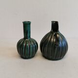 Two  pieces of pottery from Michael Andersen Bornholm - Denmark. Estimated 1960s.