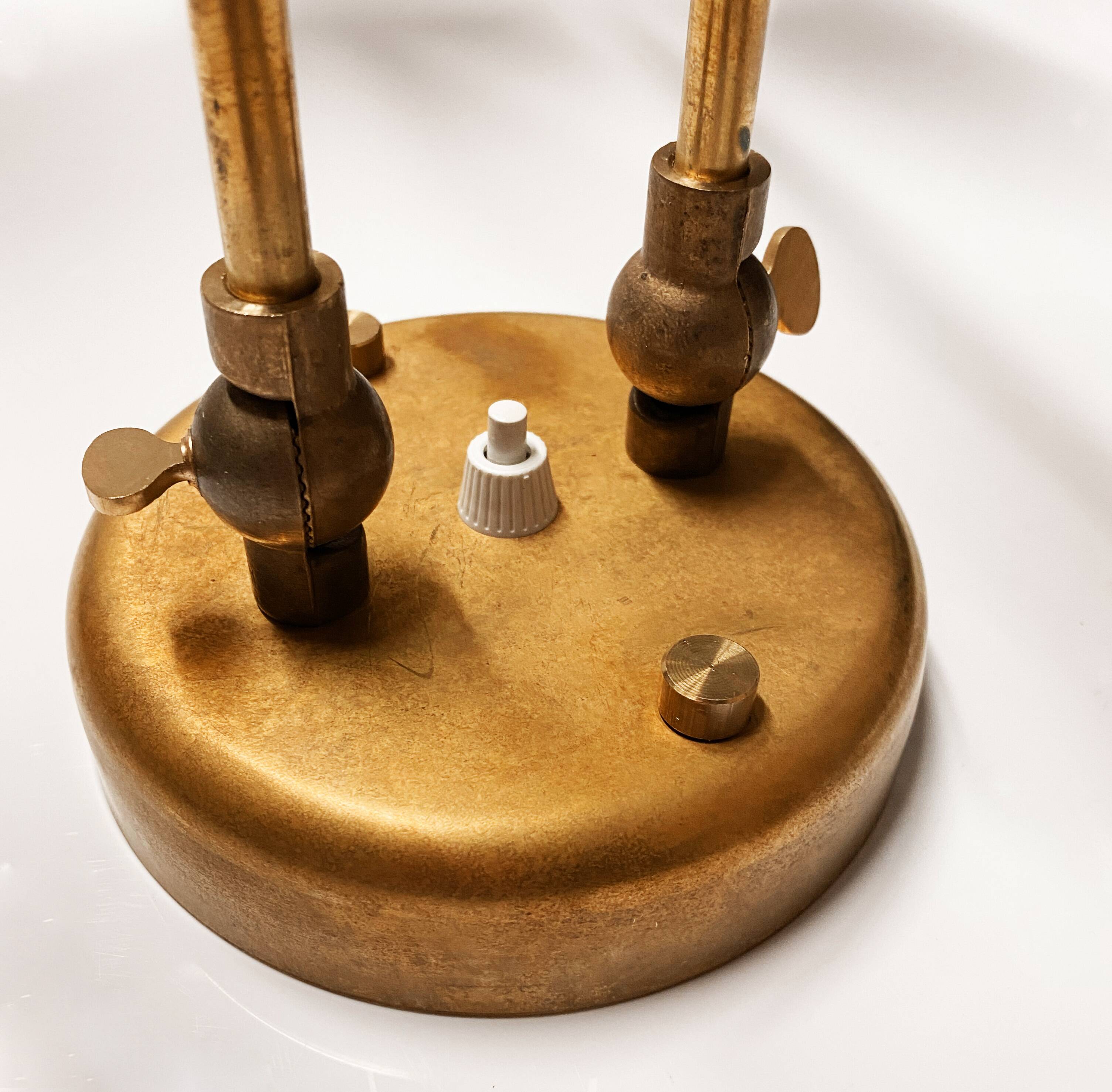 Large double articulated wall lamp design 1950