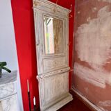 Entrance cloakroom with mirror. old house
