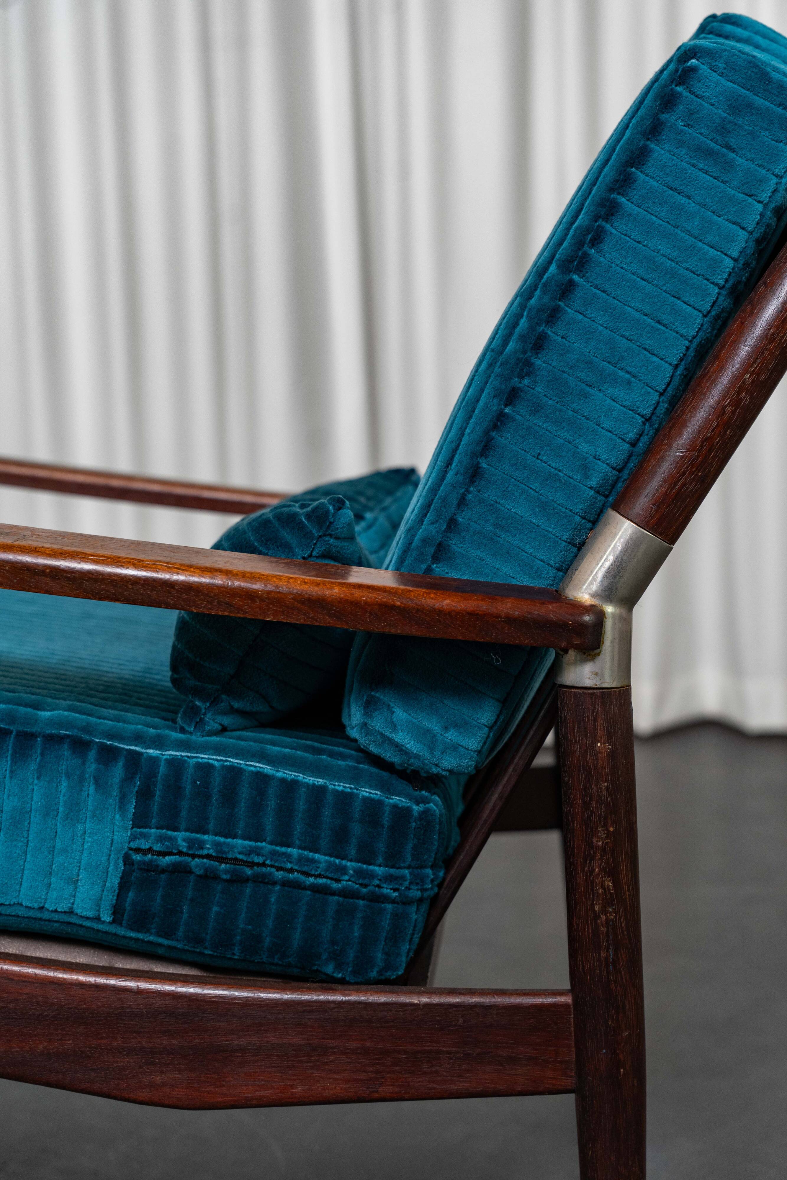 Pair of Scandinavian teak armchairs, 1960