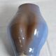 Blue and brown ceramic vase from the 1980s.