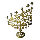 Chandelier en bronze doré, fin XIXème