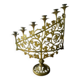 Chandelier en bronze doré, fin XIXème