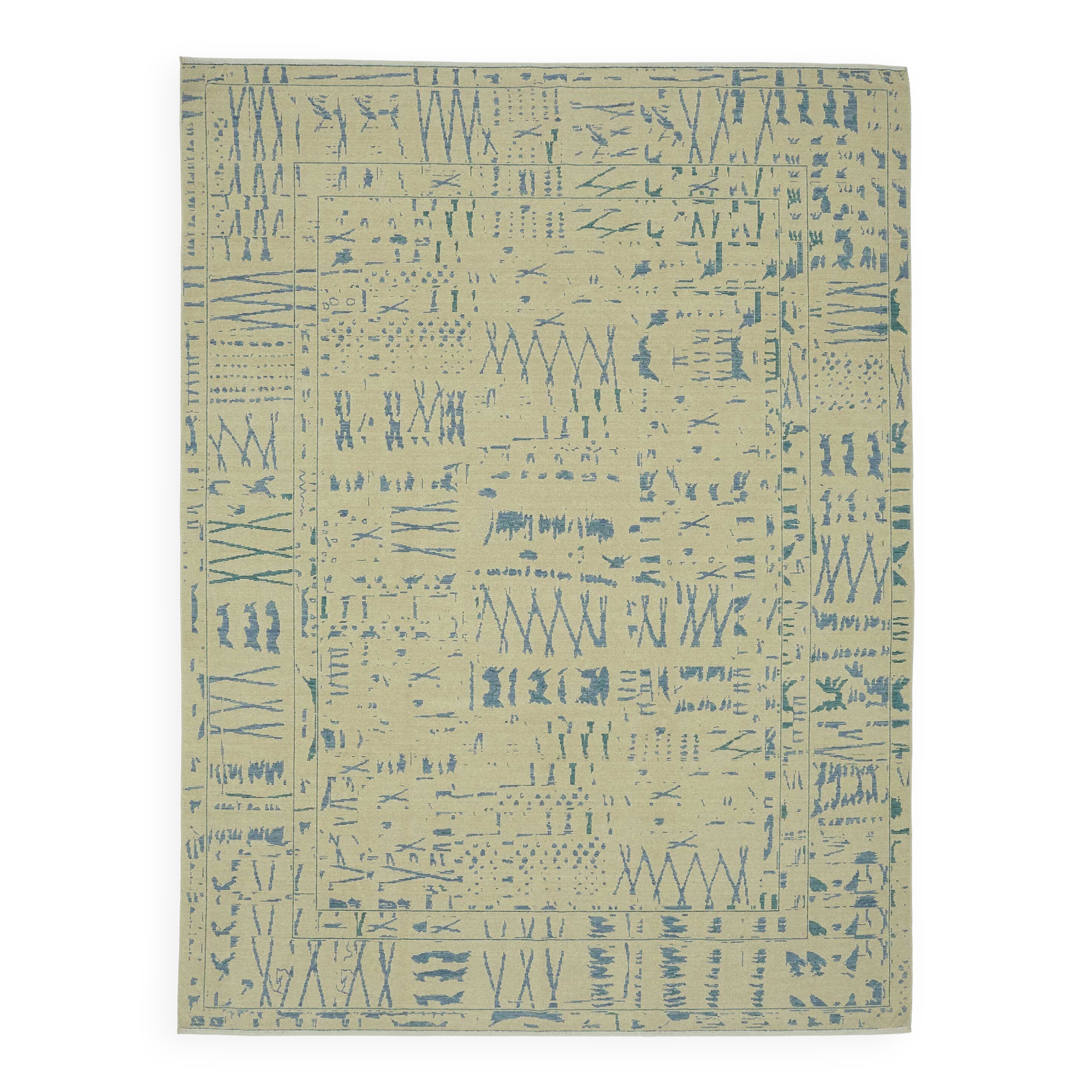 Turkish Handcrafted Loom Oushak Rug 266 cm x 352 cm
