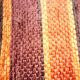 Large orange velvet cushion