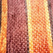 Large orange velvet cushion