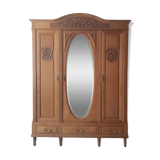 Solid oak dressing cabinet