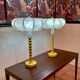 Paire de grandes lampes design 1960.