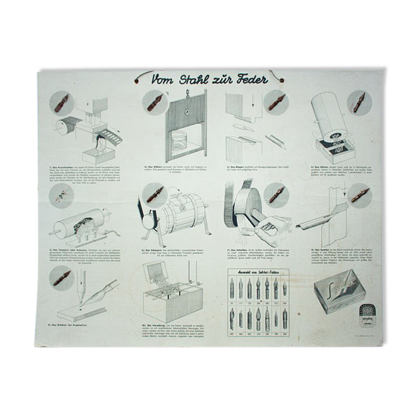Wall map of school 1955