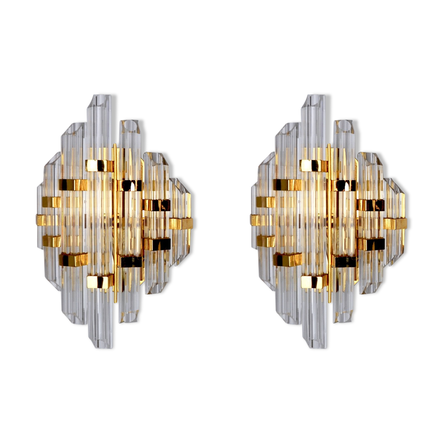 Pair of sconces, italy, 1970