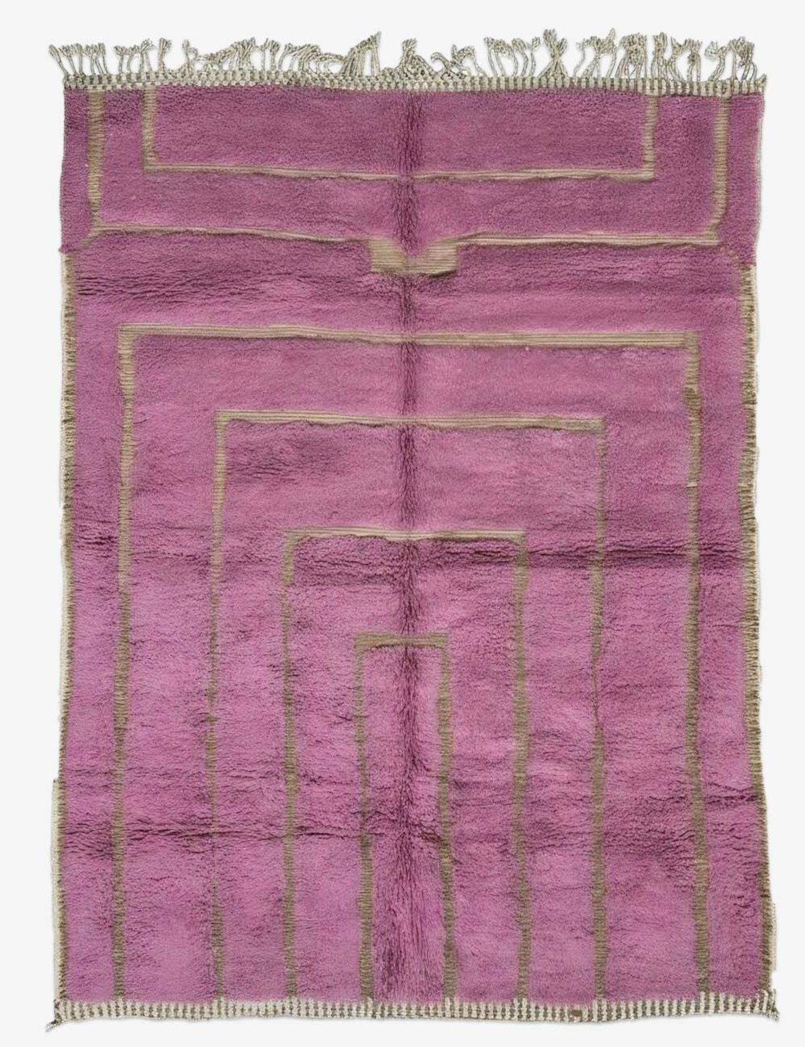 Contemporary Pink Rug - 250 x 200 cm