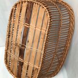 Old oval wicker basket