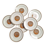 Assiettes plates Sarreguemines modèle Nomeny