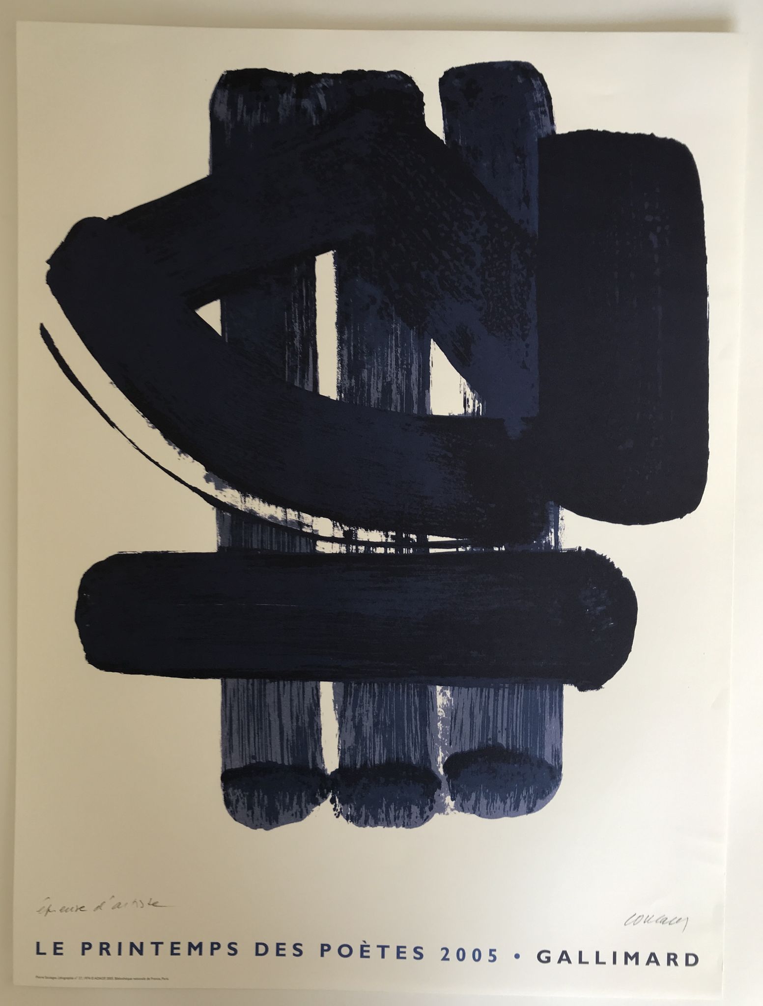 Lithograph N°37, Le Printemps des poètes, 2005