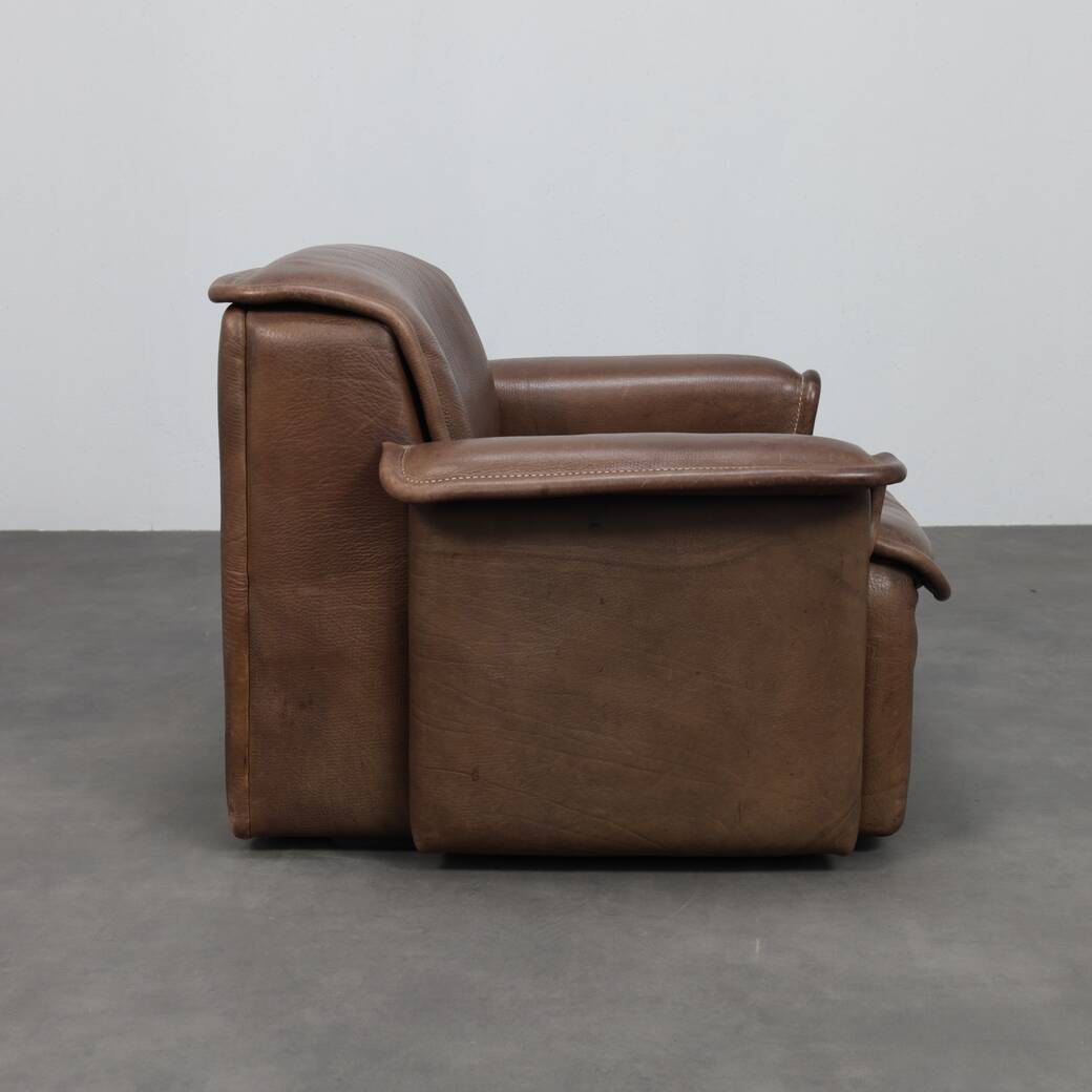 DS-12 leather lounge chair by De Sede, Switzerland, 1970s