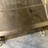 70s metal serving trolley