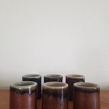 Set of 6 ceramic glasses