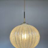 Vintage German DORIA Suspension in Cracked Glass 1960s