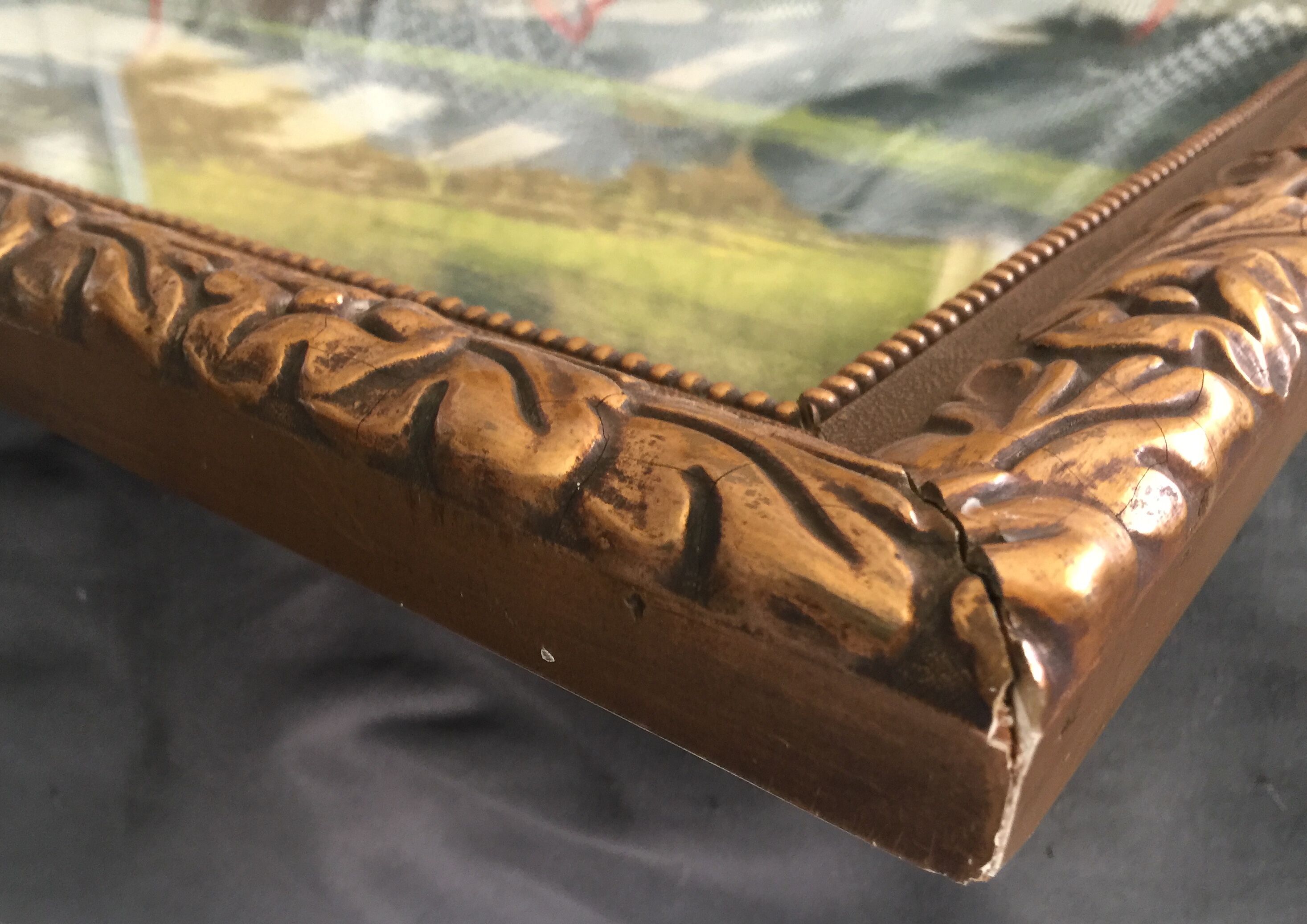 "calm water in holland": large pastel signed "ger van vliet"