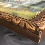 "calm water in holland": large pastel signed "ger van vliet"