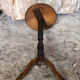 Sellette table appoint tripode bois tourné vintage