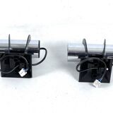 Targetti, pair of wall lamps model Elbow. Italy 1970s