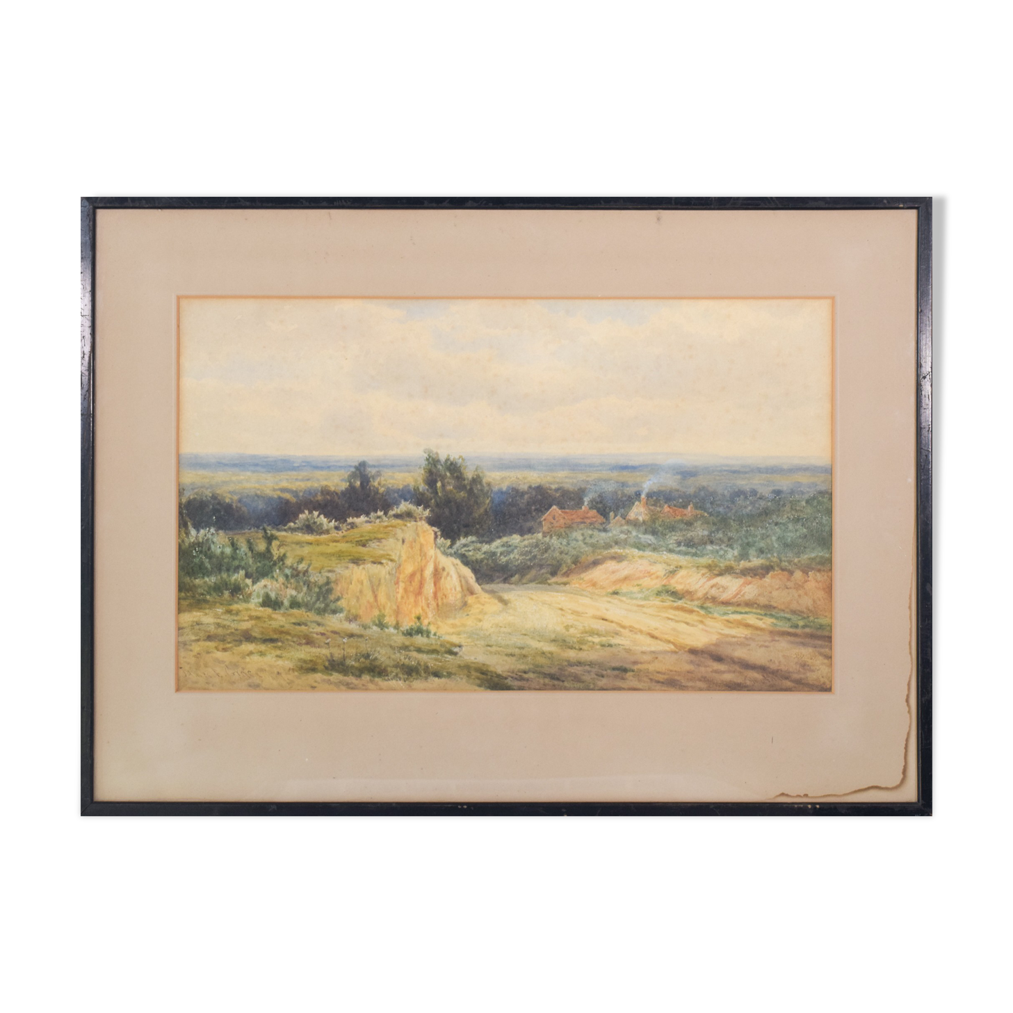 'Rural Landscape' Watercolour by James Edward Grace