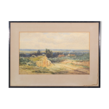 'Rural Landscape' Watercolour by James Edward Grace