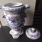 Hand painted ceramic pot