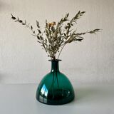 Blown glass vase signed holmegaard 1961