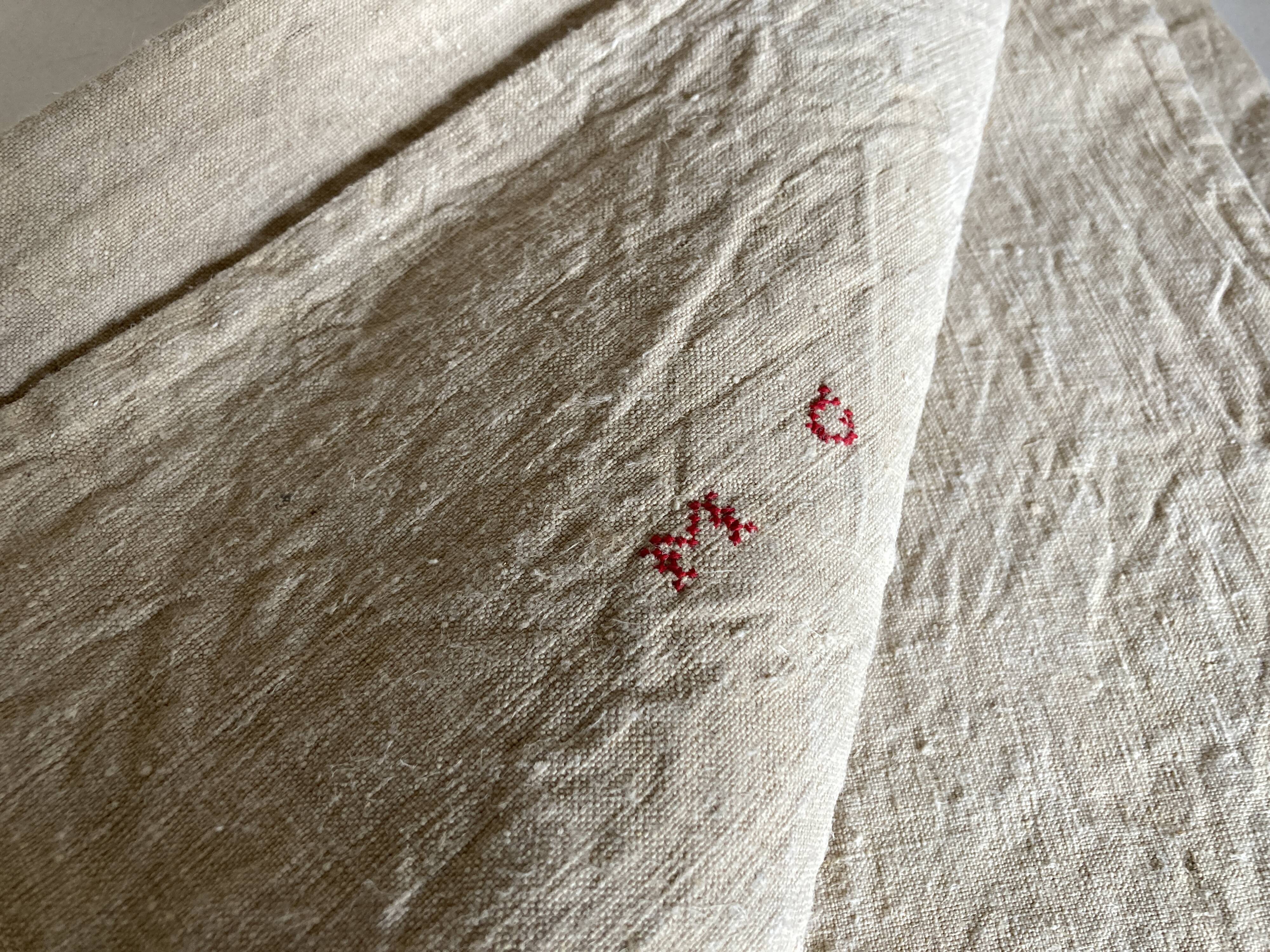 Nappe de réserve en chanvre brut 19e 240cm
