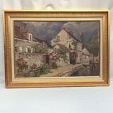Painting Oil on canvas "French village " painter Valéry Sekret born 1950 Russian dimension: 40x60cm