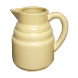 Pastel yellow ceramic pitcher