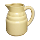 Pastel yellow ceramic pitcher