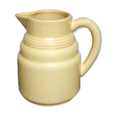 Pichet en céramique jaune pastel