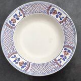 Assiette ancienne terre de fer luneville