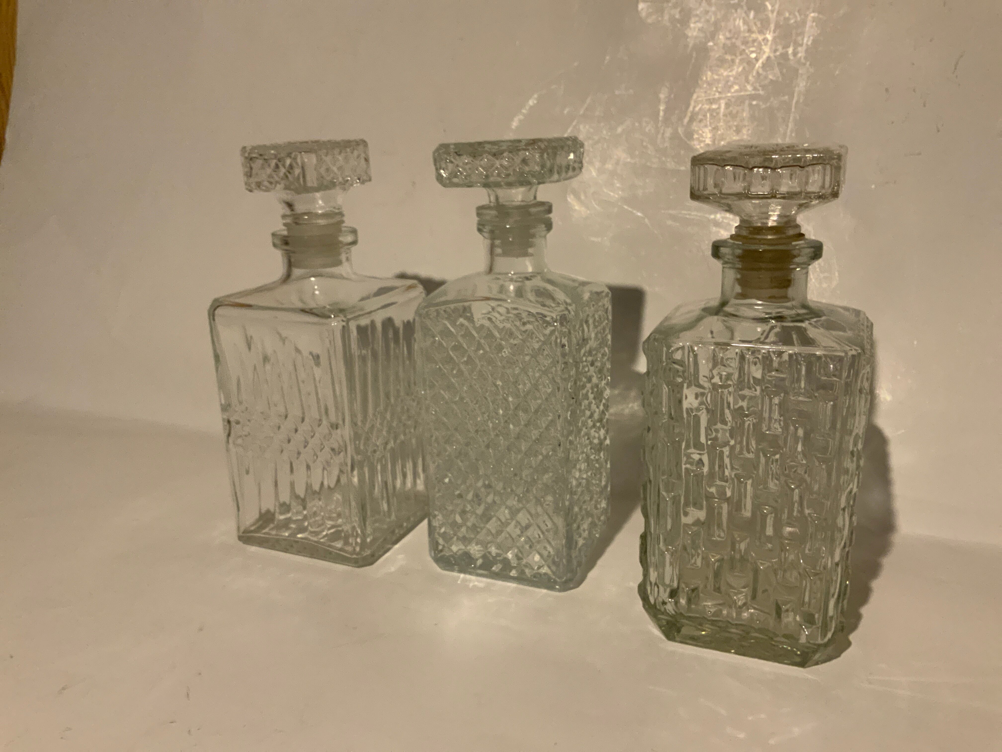 3 carafes à whisky Selency x Monoprix Croisé Laroche