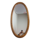 Miroir ovale cerclage bois massif 93 x 46 cm