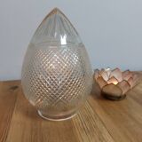 Globe conique en verre transparent