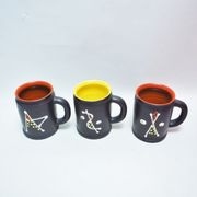 Three cups ceramic 50s André Baud