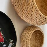 Decoration Vintage stackable baskets