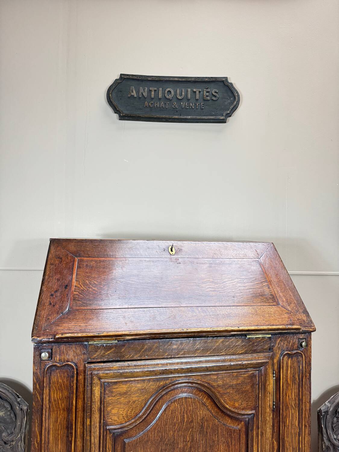 Louis XIV Period 18th Century Oak Sloping Desk