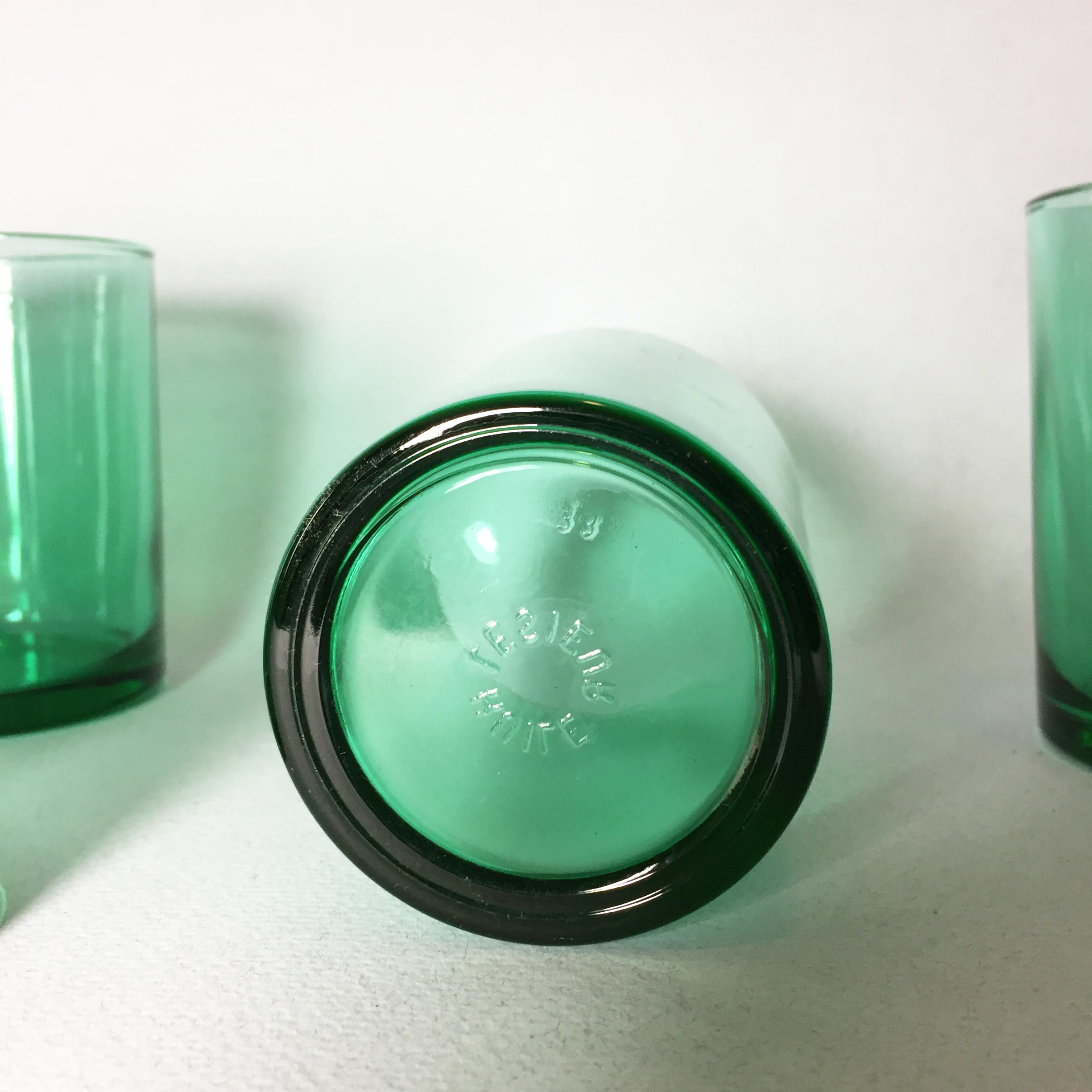 Set de 7 verres Lesieur H9×Ø6,5cm