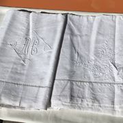 Drap 2 places monogramme MC