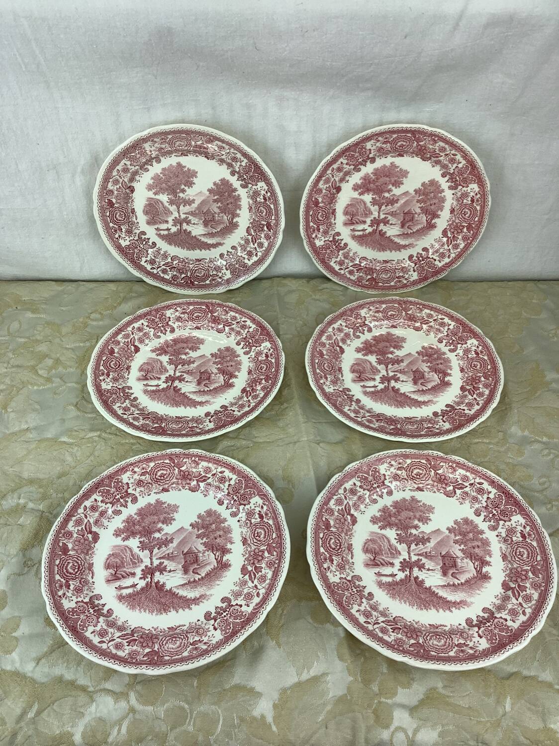 6 Old Villeroy and Boch dessert plates