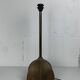 Brutalist bronze large cocoon table lamp, Dutch 1990s