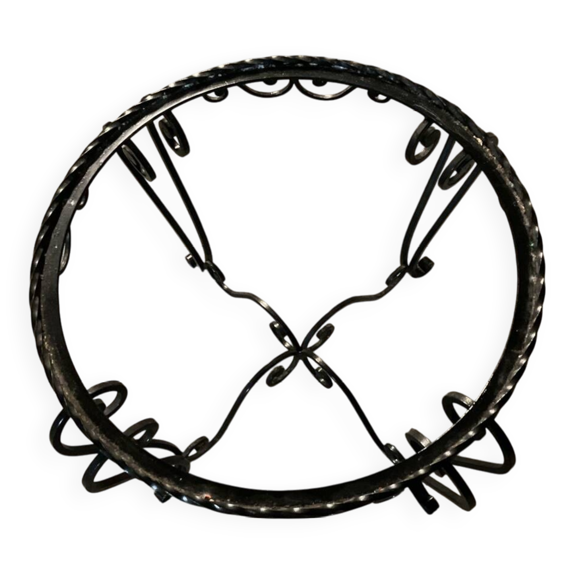 Vintage wrought iron coffee table